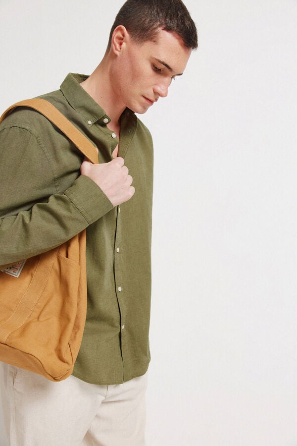 Springfield Linen shirt beige