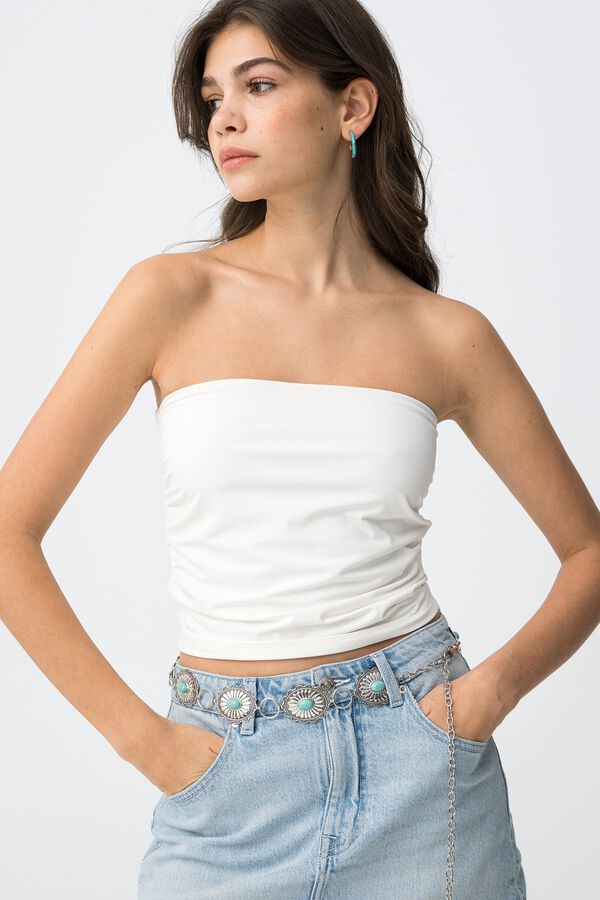 Tiffosi Young Top super ajustado white
