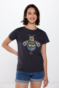 Springfield "Roots Studio" Insect Graphic T-shirt yellow