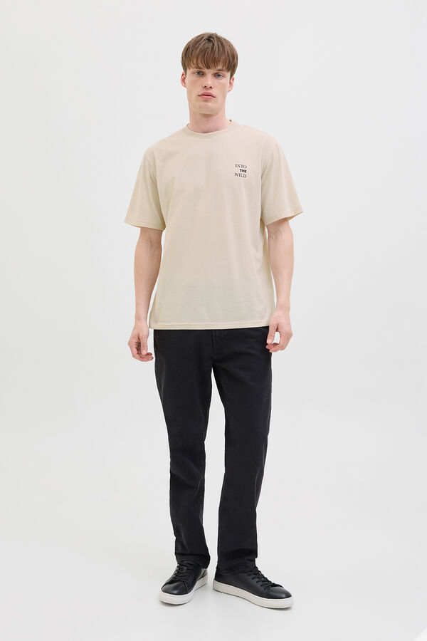 JJ REBEL T-Shirt mit R&uuml;ckenprint Grau