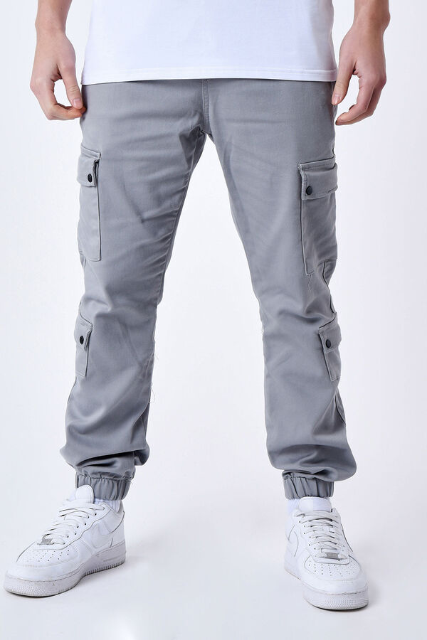 Project X Paris PANTAL&Oacute;N CARGO MULTI BOLSILLOS gris
