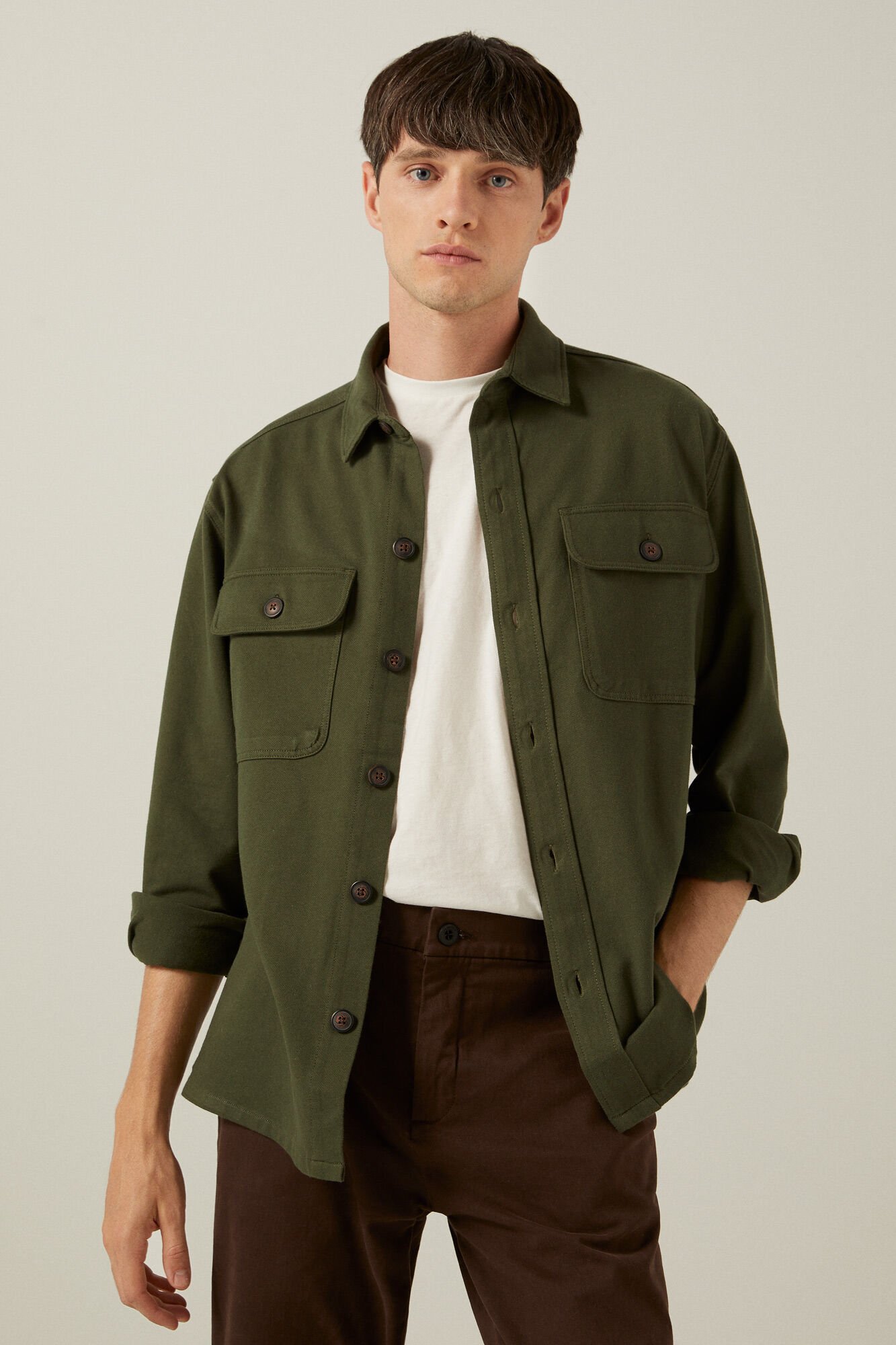 camisa lino springfield