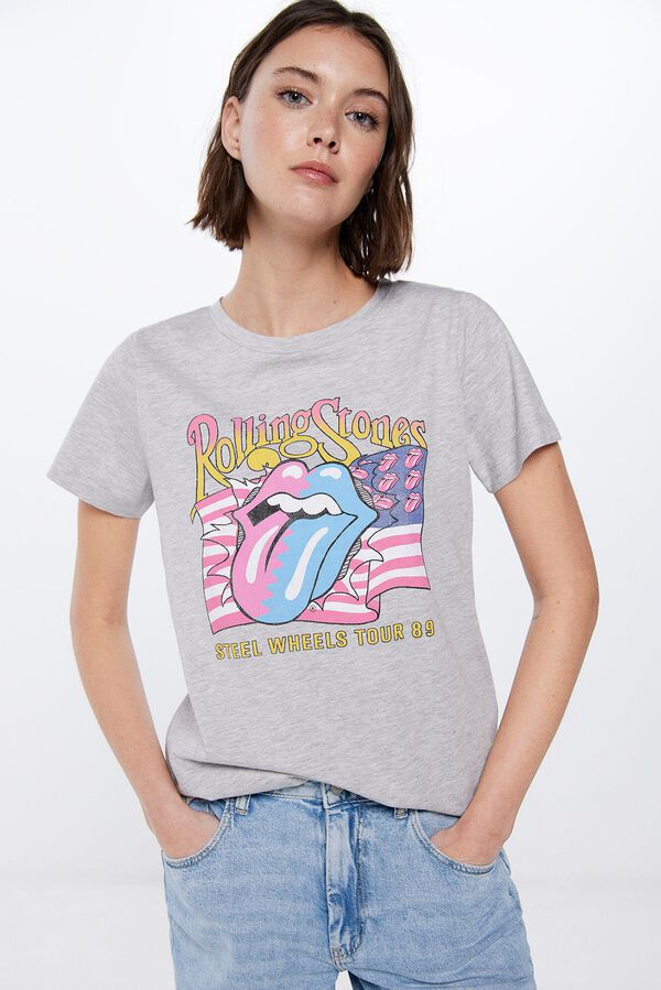 Springfield „Rolling Stones” póló szürke