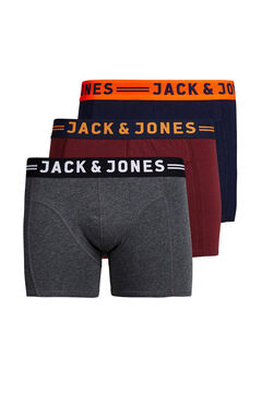 Jack & Jones Paquete 3 boxers sostenible morado/lila
