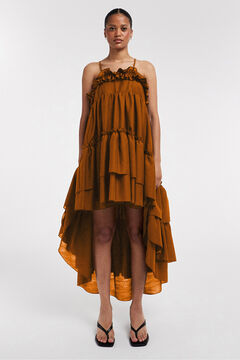 Topshop Vestido midi comprido de al&ccedil;as