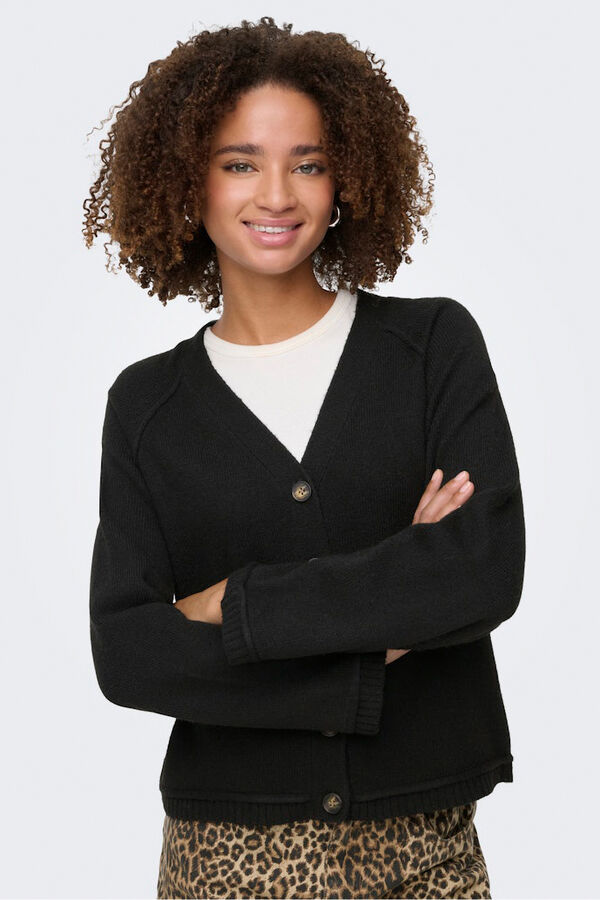 Only Buttons cardigan black