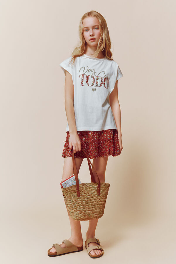 Springfield Kids Majica "Voy con todo" Bež