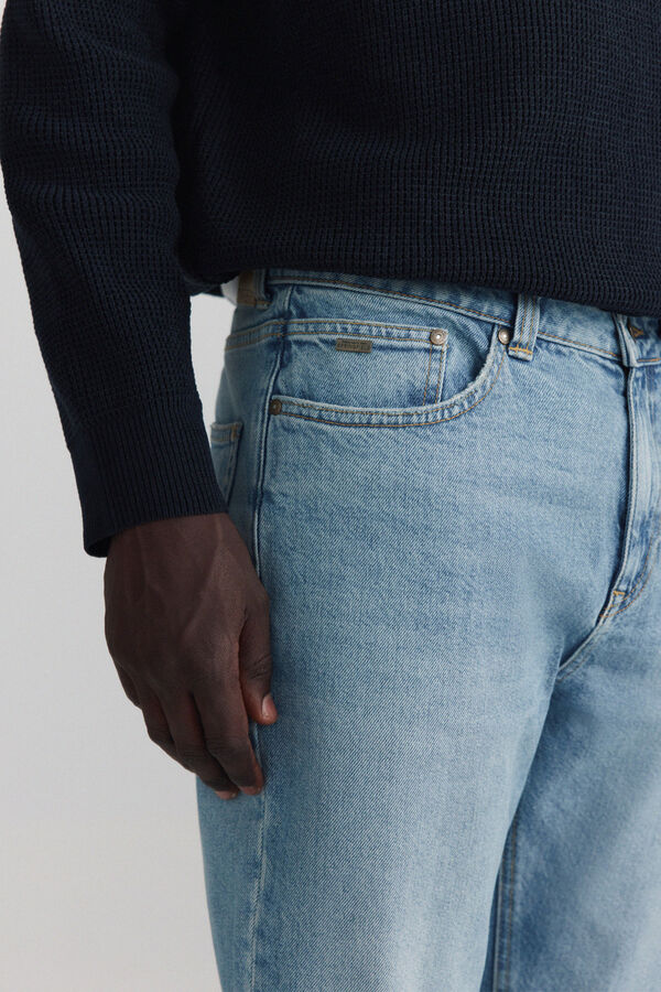 Springfield Light wash slim fit jeans blue