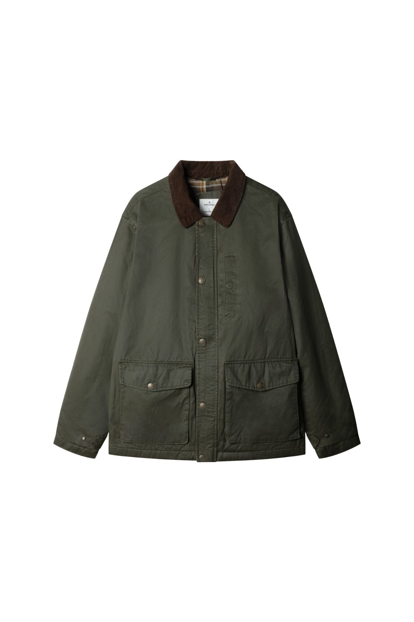 Springfield Parka curta gola de bombazina