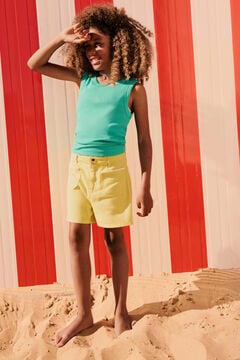 Springfield Kids Top rib bordado estrella ni&ntilde;a