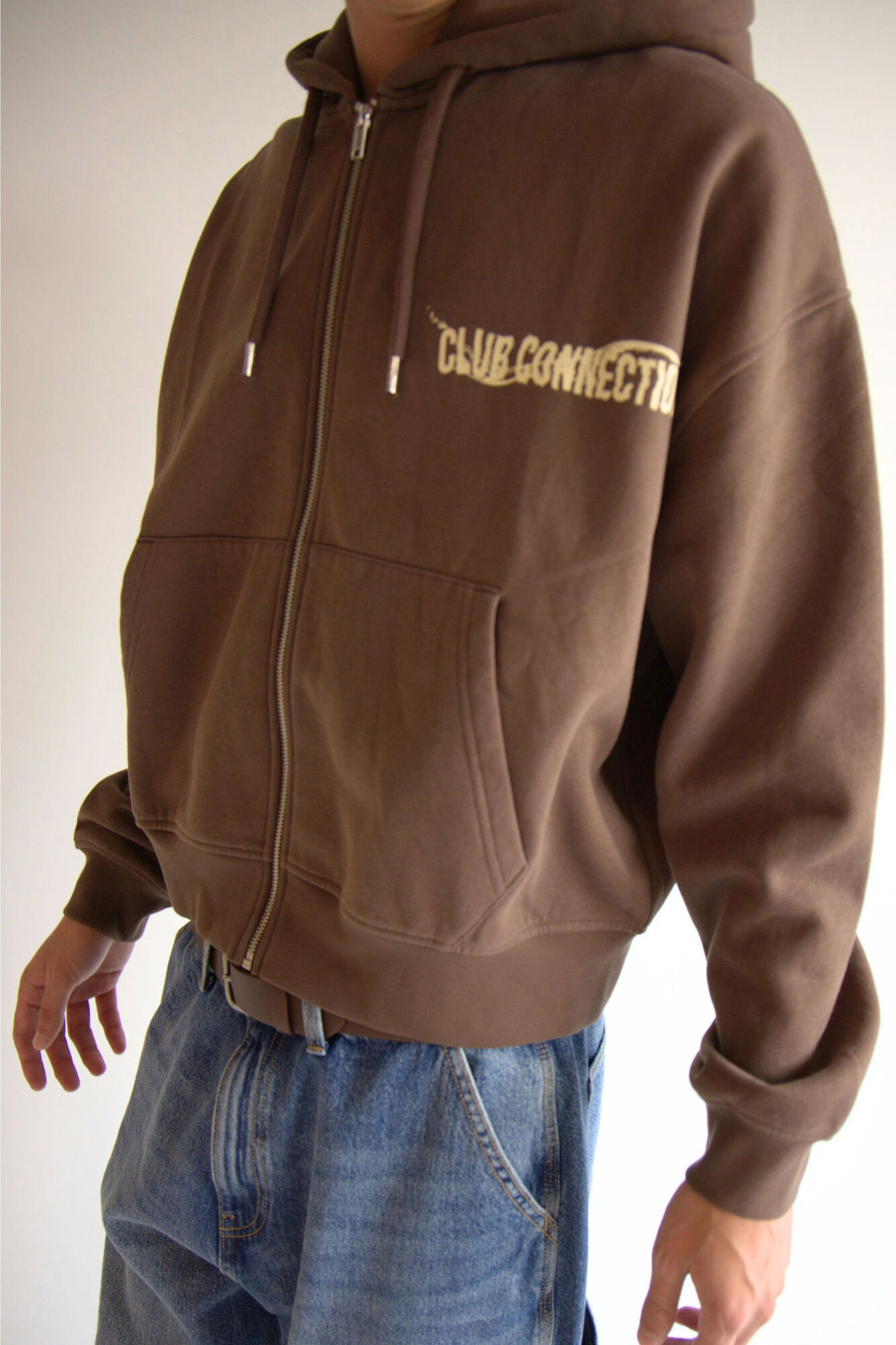 Balmohk print zip-up hood zip fastening