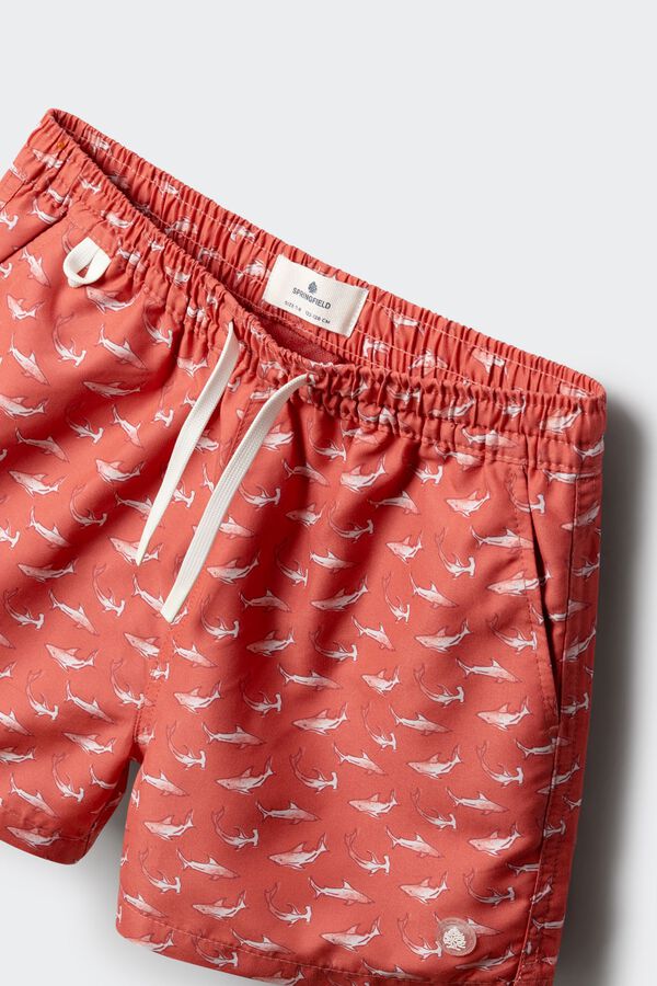 Springfield Kids Fato de banho Tubar&otilde;es menino vermelho