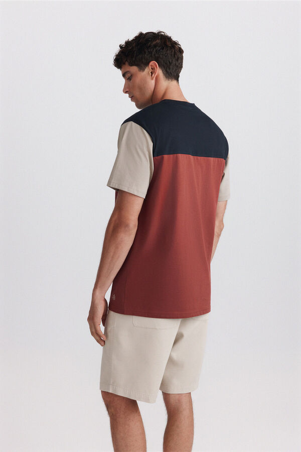 Springfield Color block majica Narandžasta