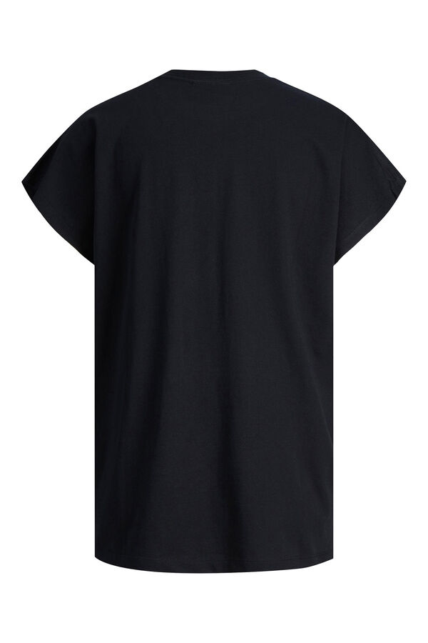 Springfield Camiseta oversize manga corta negro