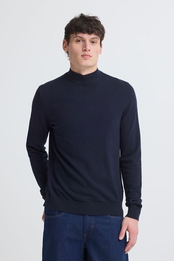 Blend High neck jumper noir