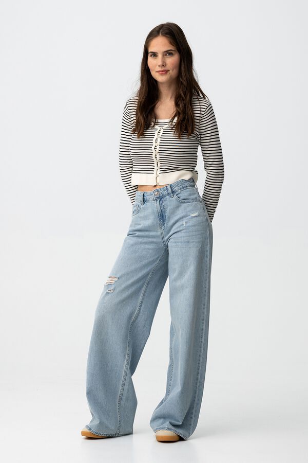 Tiffosi Young C&aacute;rdigan slim rayas white