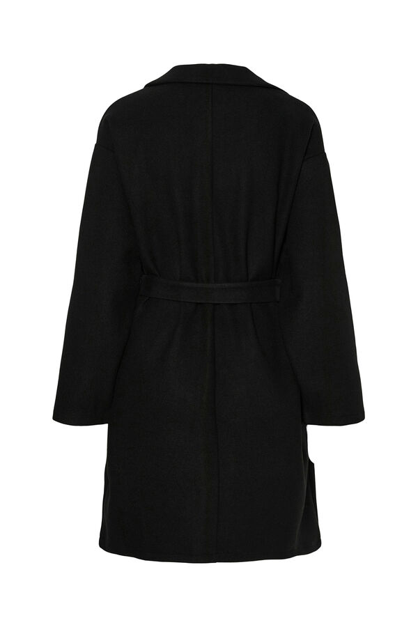 Pieces Sobretudo de tecido preto