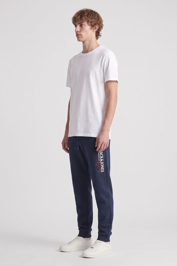 Jack & Jones Polyester regular trousers bleu