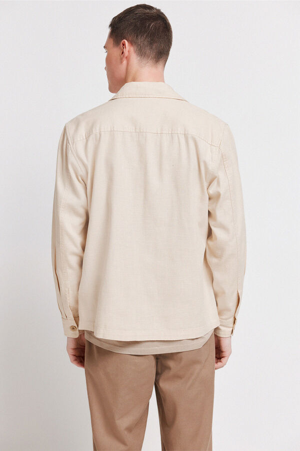 Springfield Fit overshirt nude