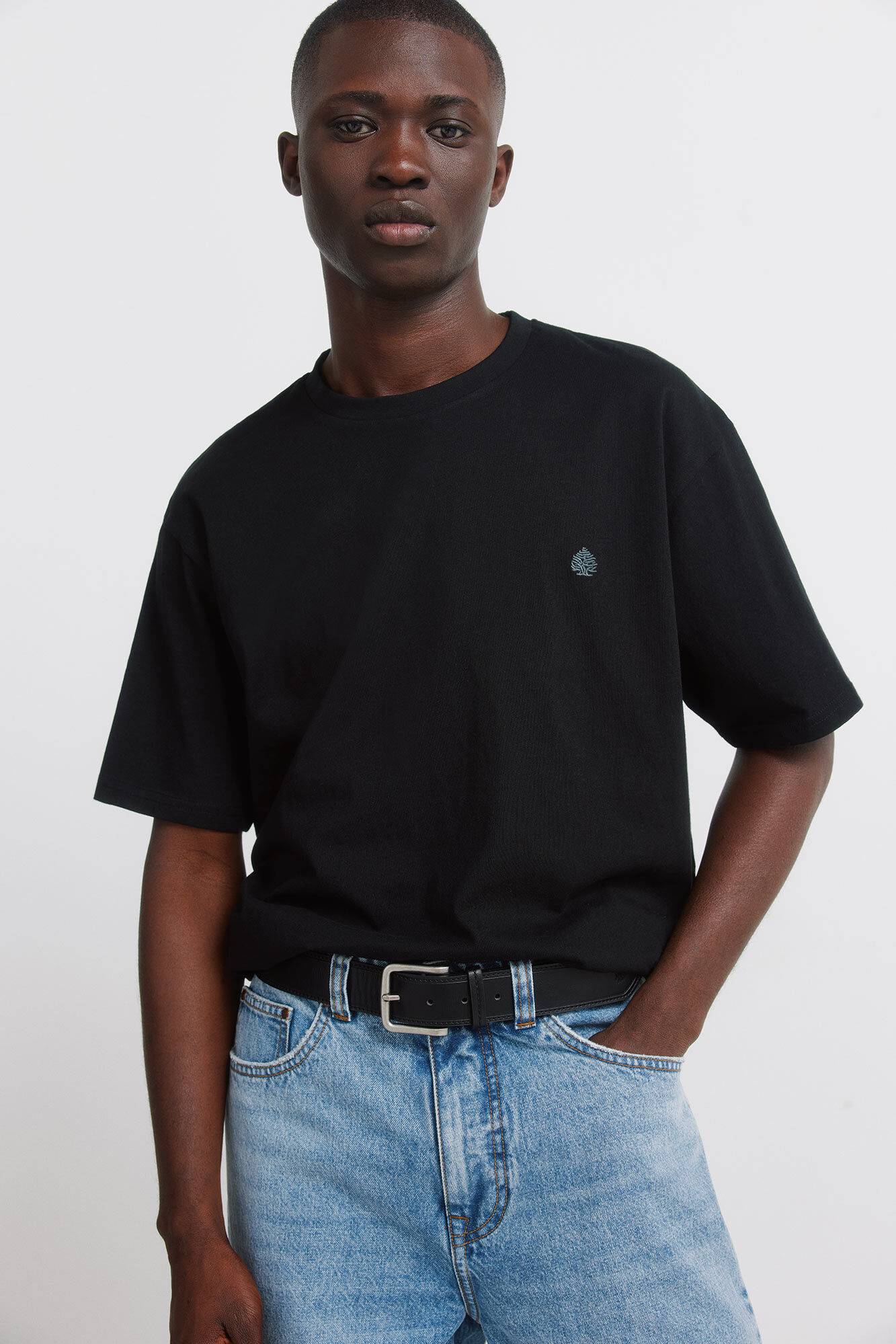 Springfield Cintur&oacute;n efecto piel pespuntes