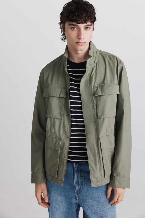 Springfield Cotton pocket parka beige