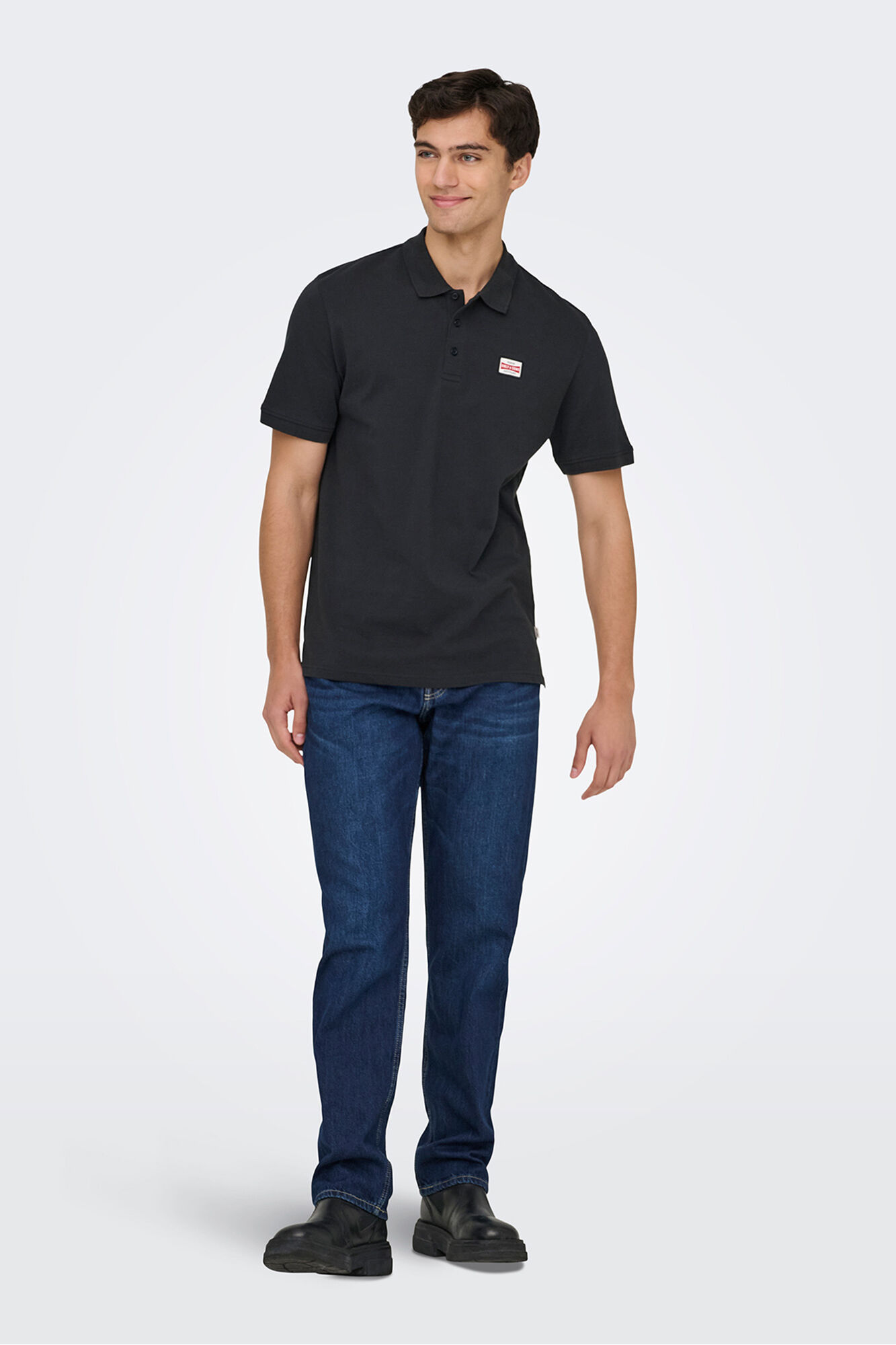 Only & Sons Poloshirt mit Frontdetail