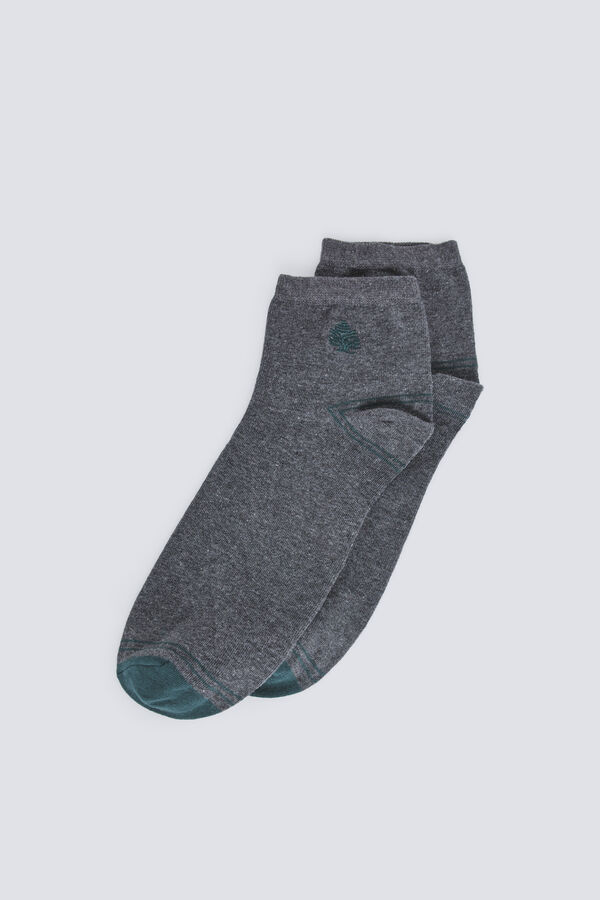 Springfield Springfield logo ankle sock grey