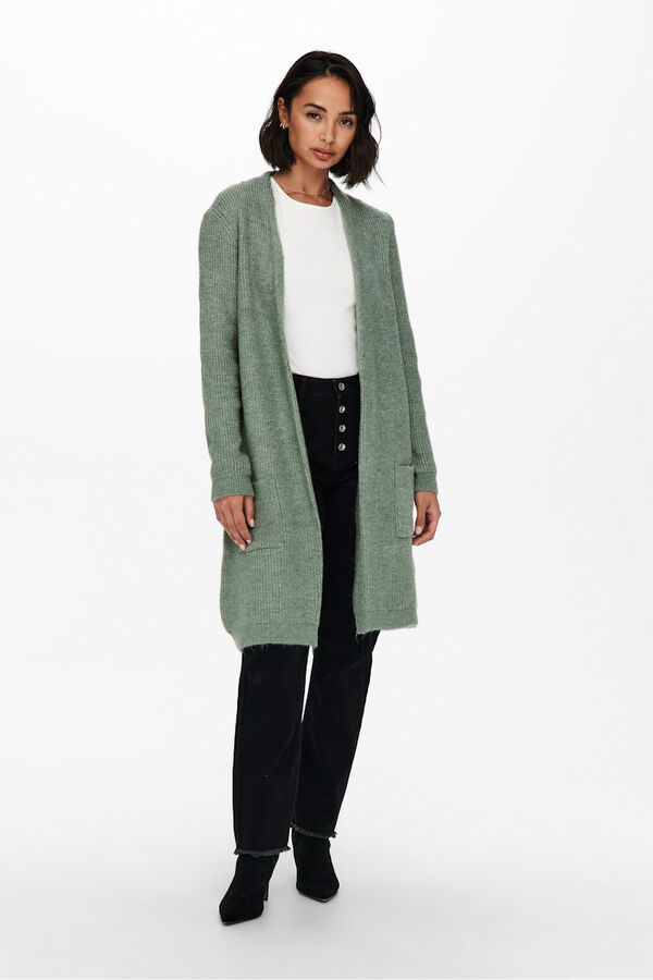 Only Midi cardigan with pockets beige