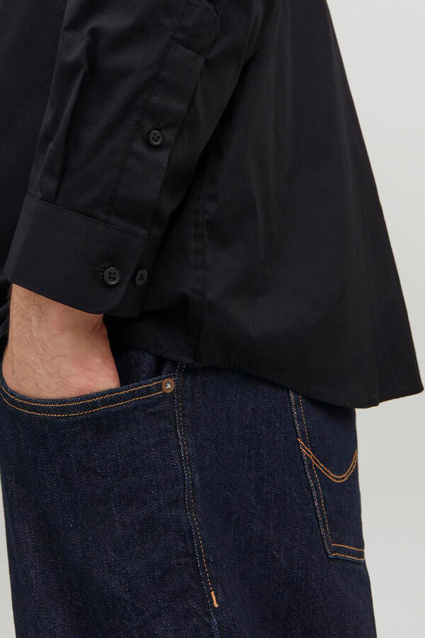 Jack & Jones PLUS classic slim fit shirt black