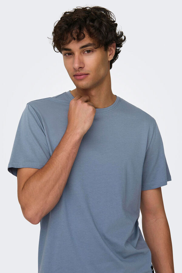 Springfield Essential short-sleeved T-shirt bluish