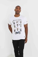 Springfield T-shirt motos manga curta branco