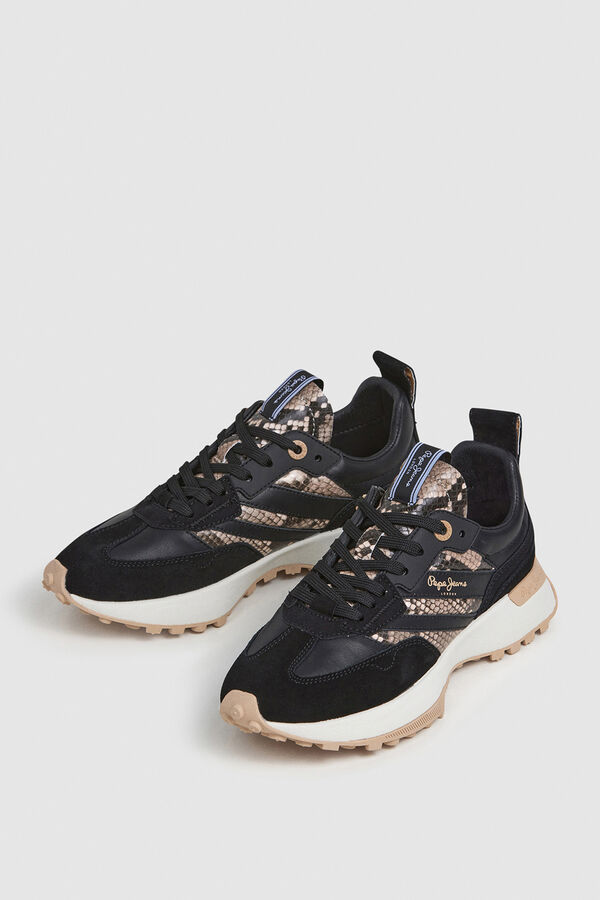 Pepe Jeans Zapatillas Detalles Purpurina negro