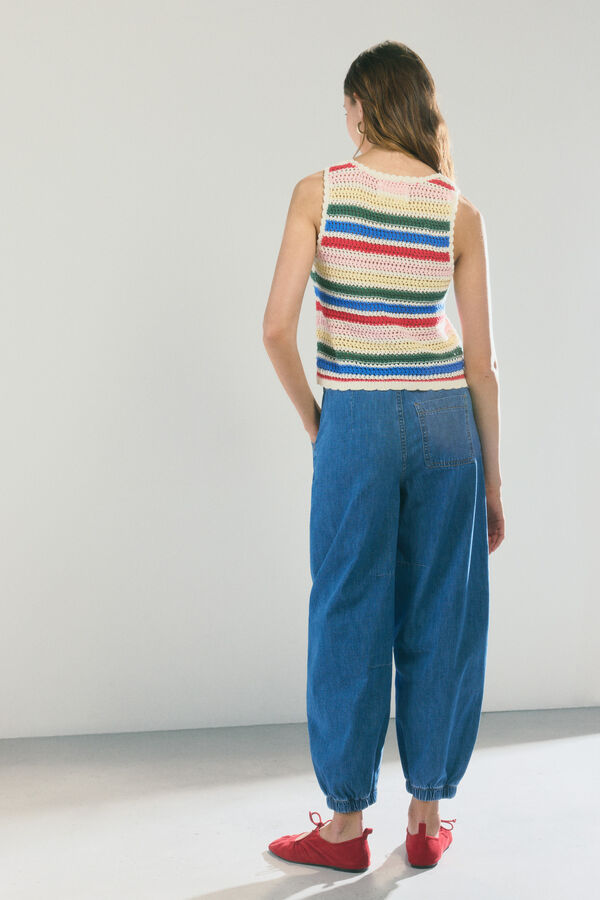 High Spirits Ribbon traperice Plava