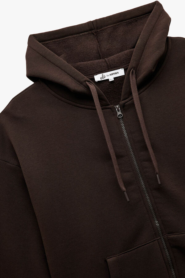 Koton Sudadera con cremallera tostado