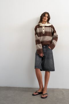 Topshop Polo de malha oversize