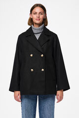 Pieces Abrigo cruzado negro