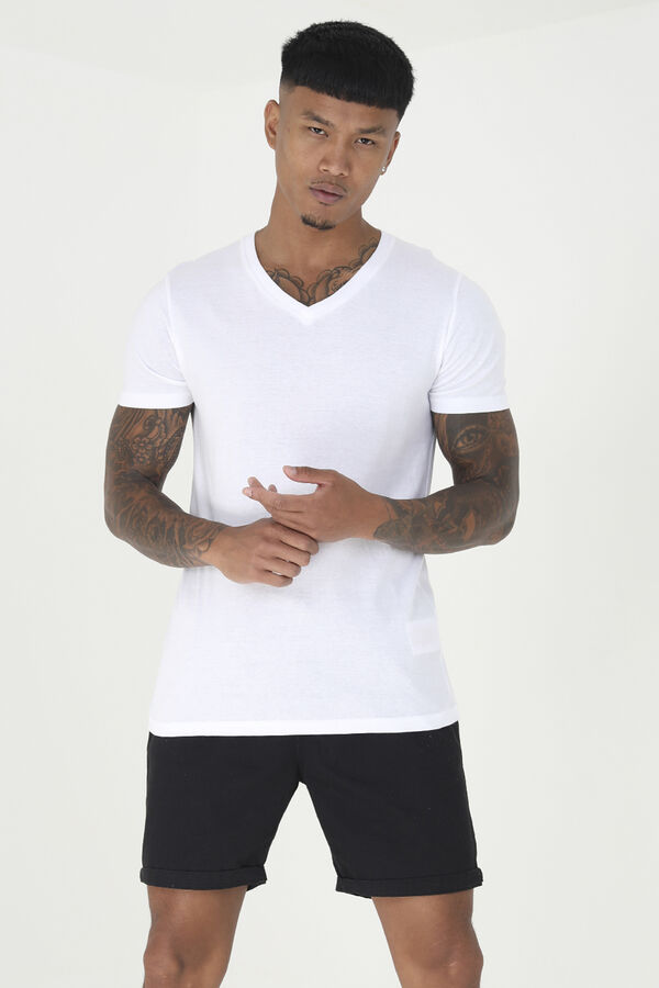 Brave Soul Essential short-sleeved T-shirt white
