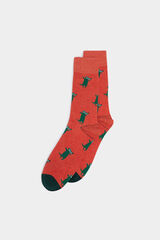 Springfield Crocodile socks red