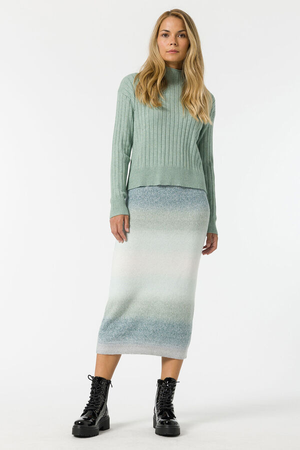 Springfield Gradient knitted skirt natural