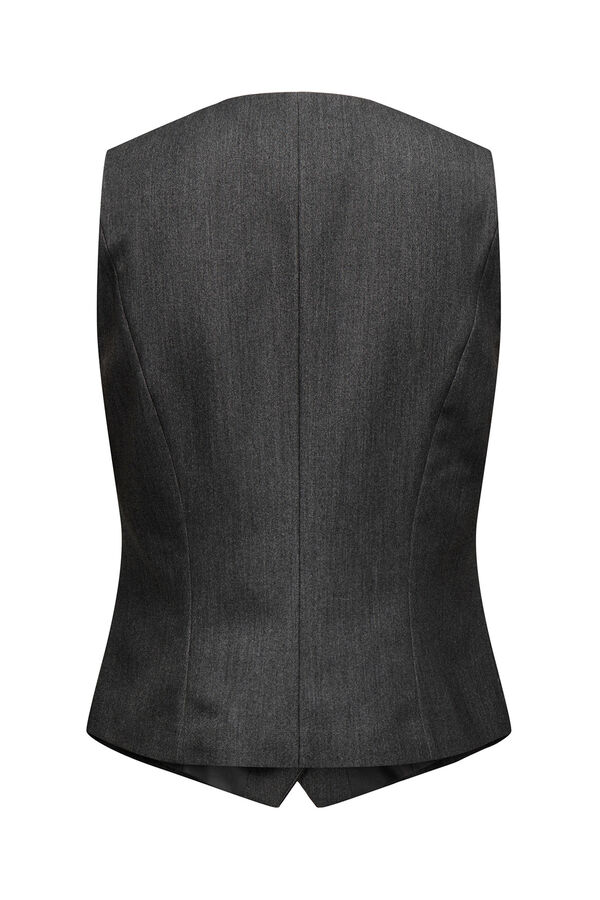 Only Buttoned dress vest grey