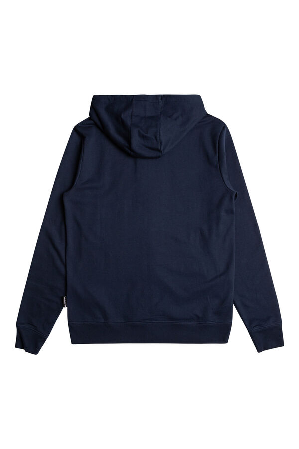 Quiksilver Basic Zip - Sweatshirt com capuz para homem com fecho-&eacute;clair azul