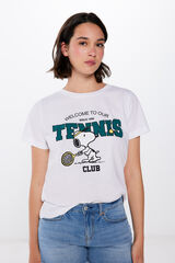 Springfield Camiseta "Tennis Snoopy" blanco