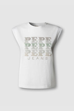 Pepe Jeans Camisa sin mangas cuello redondo