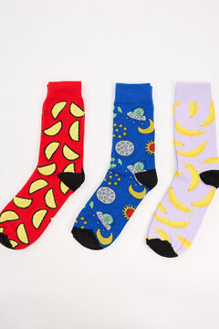 Springfield 3-pack of patterned socks natural