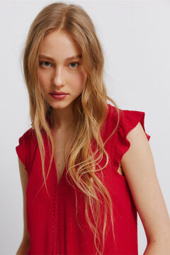 Springfield Lace ruffle T-shirt