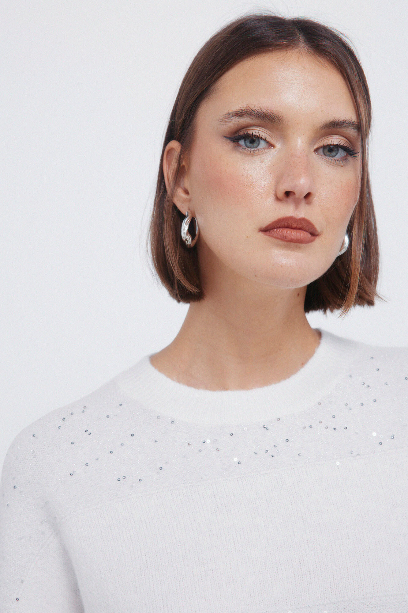 Springfield Striped sequined jumper