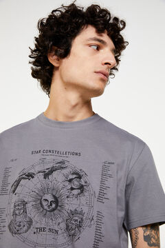 Springfield Camiseta Star constelletions gris oscuro
