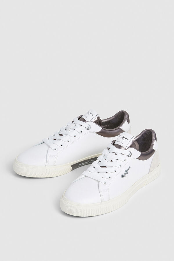 Pepe Jeans Zapatillas Cl&aacute;sicas Con Detalles En Ante gris