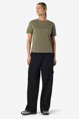 Noisy May Basic short sleeve round neck T-shirt green