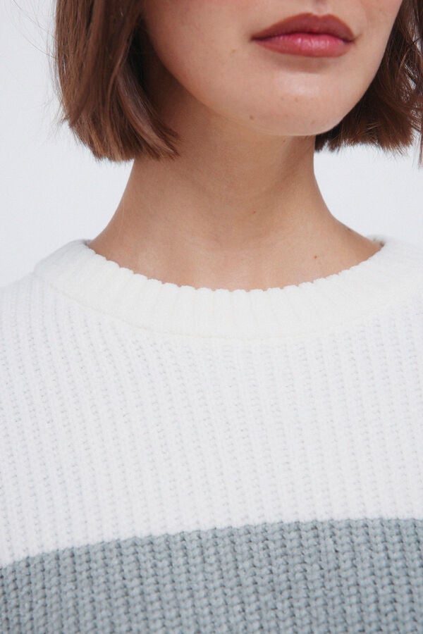 Springfield Chenille striped jumper green